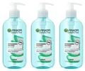 ✅ Garnier SkinActiv Aloe Vera erfrischendes Waschgel Gesichtseinigung 3x 200ml ✅