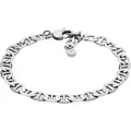 Fossil Armband Schmuck Geschenk Metall Armkette Heritage Anchor, JA7239040 silberfarben