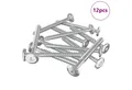 vidaXL Schraube Holzschrauben 12 pcs Silber M6 x 70 mm Stahl, (12 St)