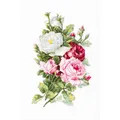 Luca-S Kreuzstichset "Strauß Rosen", Zählmuster, 21,5x33,5cm