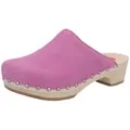 BERKEMANN Berkemann weiblich Holz Metro-Toeffler Clogs Leder Clog rosa 6,0