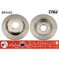 2x TRW DF4143 Bremsscheibe für BMW 5 E34 Bremsscheiben