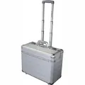 Alumaxx Pilotenkoffer Discovery 45162, silber, 35 Liter, Laptopfach 15,6'', 2 Rollen & 2 Schlüsselschlösser, Aluminium