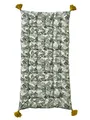 Vertbaudet HANO Bodenmatte, Grün - Baumwolle, Polyester - 120 x 60 cm, 8 cm dick - Tropisch, Blattmuster - Weich - Indoor - Spielen oder tragbare Sitzgelegenheit
