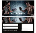 LYSCO Geschenkkarte Geschenkgutschein Sport Training (Fitness-708), Muskeln Laufband Leistung Gesundheit
