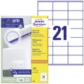Avery-Zweckform 3481 Universal-Etiketten 70 x 41 mm Papier Weiß 2100 St. Perm...