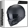 SCORPION INTEGRALHELM FÜR MOTORRAD EXO-COMBAT II SOLID MATTSCHWARZ S