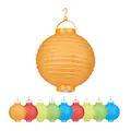Led lampions bunt bunte Papierlaternen 10 Stück Ø 20 cm Papierlaternen bunt