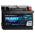 HeyVolt 75Ah Autobatterie 12V 720A/EN Starterbatterie 570144064