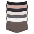 Vivance Panty (7er-Pack) in frischen und gedeckten Farben braun|grau|rosa|schwarz 36/38
