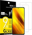 Panzer Schutzglas 9H für Xiaomi Poco X3 Serie - Ultra klar, Anti-Finger (2 St.)