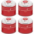 Evocamp Gaskartusche 4 Stück 300g Butan Propan Schraubventil für Camping Weber Q100