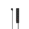HAMA Power Strip 4-fach Surge Protection Switch Black