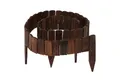 relaxdays Beetbegrenzung Beeteinfassung Holz flexibel, M