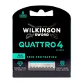8 x Wilkinson Quattro 4 Skin Protection Rasierklingen Klingen Diamond Titan
