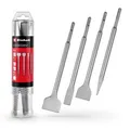 Einhell Meißel 240285, SDS+, 4-teiliges Set, Spitz, Flach, Fliesen & Spatmeißel