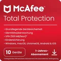 McAfee Total Protection - Abonnement-Lizenz (1 Jahr) - 10 Geräte - Download - ESD - Win, Mac, Android, iOS - Französisch, Holländisch