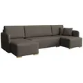 Mirjan24 Wohnlandschaft, Braun, Textil, 6-Sitzer, U-Form,Rechteckig, 292x85x140 cm, Wohnzimmer, Sofas & Couches, Wohnlandschaften, Wohnlandschaften in U-Form