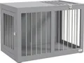 PawHut Hundekäfig, Haustierkäfig, Hundehütte, Hundebox Hundehaus, Grau