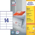 AVERY Zweckform Etiketten 3477 weiß 105,0 x 41,0 mm, 100 Blatt