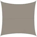 Casa-Pura Sonnensegel fd-8428, grau, quadratisch, 3 x 3m, wasserabweisend, UV-Schutz