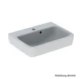 GEBERIT Waschtischarmatur Geberit Handwaschbecken Renova Plan 50x38 cm, asymm. Überlauf weiß, 50