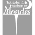 ILLUMINO Deko-Buchstaben Grabstecker Trauerschmuck Grabgesteck Grabschmuck Grabdeko weiß