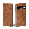 Handy Hülle für Google Pixel 7 Pro Klapp Magnet Smartphone Cover Case Braun