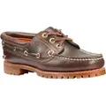 Timberland 51304 Authentic 3-Eye Bootsschuh Women, Braun, Glattleder 41 - Braun/Gelb - 41