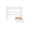 Hoppekids Hochbett  ECO Luxury ¦ weiß ¦ Maße (cm): B: 104 H: 177