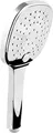 Cornat Handbrause "Celletta" - 116,5 mm Kopfdurchmesser - verchromt - 3 Strahlarten: Normal- & Softstrahl - Anti-Kalk & Wasserspareinsatz / Brausekopf für Dusche & Badewanne / Duschbrause / TECB3411