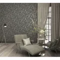 Marburg Vliestapete Squirm, strukturiert, glänzend, moderne Tapete für Wohnzimmer Schlafzimmer Küche schwarz