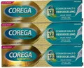 3 x COREGA Ultra Haftcreme starker Halt + Versiegelung Milde Minze, (3x40g)