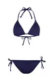 O'Neill Bustier-Bikini ESSENTIALS CAPRI - BONDEY BIKINI SET mit Bindebändern an der Bikinihose, blueberry ca
