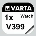 1x V399 Uhren-Batterie Knopfzelle SR57 SR927 AG7 VARTA Neu Silberoxid