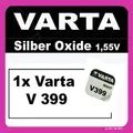 1x V399 Uhren-Batterie Knopfzelle SR57 SR927 AG7 VARTA Neu