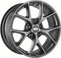 BBS SR himalaya-grau matt 7.5x17 ET40 - LK5/115 ML70.2 Alufelge grau