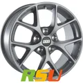 4x BBS SR himalaya-grau matt 7.5x17" ET40 LK5 115 ML 70.2 Alufelgen 17 Zoll