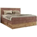 MKS Boxbett, Rosa, Textil, 2-Sitzer, H3, Rechteckig, 140x200 cm, Oeko-Tex®, Schlafzimmer, Betten, Boxspringbetten