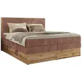 BOXBETT WOOD CLASSIC KING 140/200 - Rosa Cord - H3