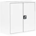 ClassiX Aktenschrank X-530307, aus Metall, abschließbar, 80 x 75 x 38cm, weiß