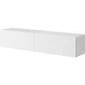 Selsey TV-Hängeboard Veldio mit Lamellenfront 140 cm Weiß