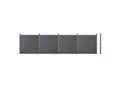 HOME DELUXE WPC Sichtschuttzaun CALLADO (4xElement, 6xPfosten)