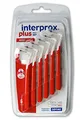 3x Interprox plus Interdentalbürsten rot mini conical 6er Pack (3x 6er Pack)
