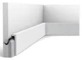 Orac Decor SX171-RAL9003 Abdeckung Fußleiste Wand Polystyrol Weiß 200x10x2,2 CM