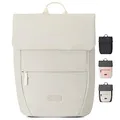 LARKSON Rucksack Damen Klein Beige - Ronja - Moderner Tagesrucksack mit Laptopfach für Uni Business City - 10L - Nachhaltig - Wasserabweisend