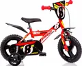 Dino Bikes Kinderfahrrad 12" Pro Cross Kinderfahrrad Jungen stabiler Stahl-Rahmen Stützräder, 1 Gang, mit Stützrädern, Frontschild und coolen Schutzblechen