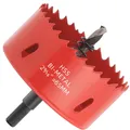Bi-Metall Lochsäge 65mm Dreiecksschaft Zentrierbohrer Holz Kunststoff Gipskarton