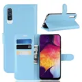 betterfon Hülle Kompatibel mit Samsung Galaxy A50 | Klapphülle Schutzhülle mit Kartenfächer Kompatibel für Galaxy A50 | Magnetverschluss Klapphülle | Hellblau