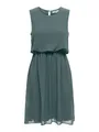 Minikleid "ONLSTINNA LIFE SL DETAIL DRESS WVN", Gr. S (36) - N-Gr, Balsam Green N-Gr